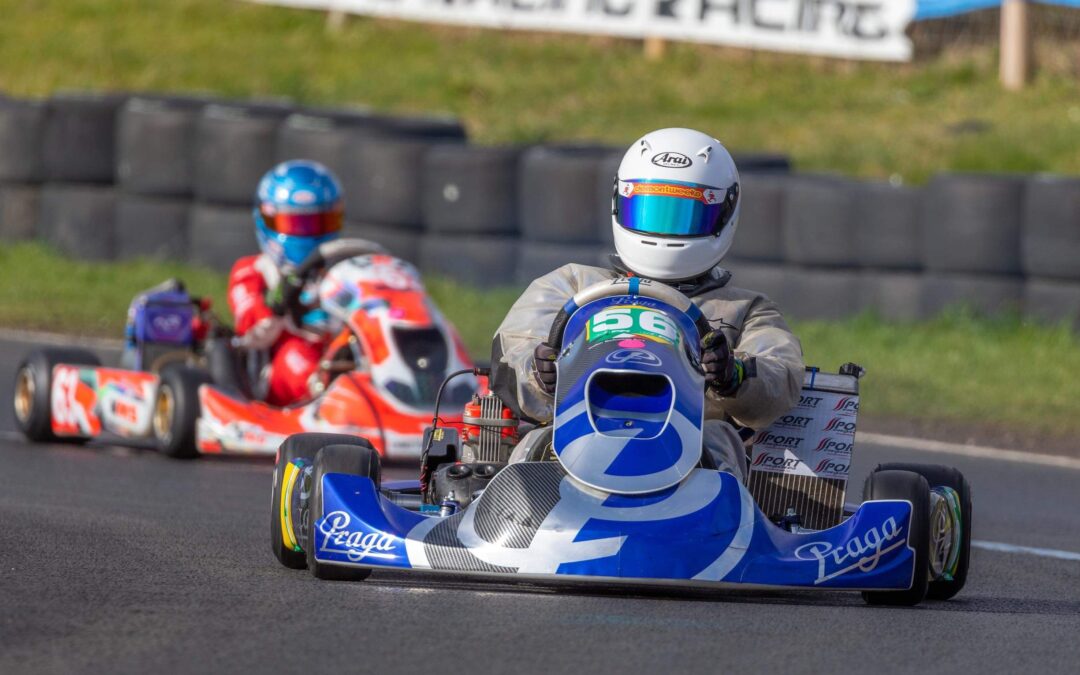 Karting at Warden Law.